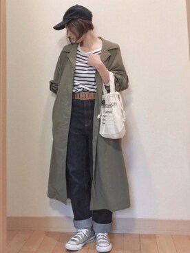 「Aura（アウラ）のアイテム」を使った、Kay-teeeさん（レディース・150cm）の秋コーディネート