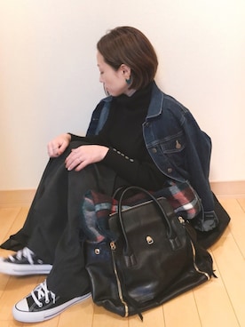 「GOLDY（ゴールディ）のアイテム（リング）」を使った、Kay-teeeさん（レディース・150cm）の秋コーディネート