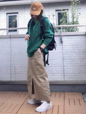 「Willful by lipstar（ウィルフル バイ リップスター）の【Willful by lipstar】3G アゼMIXハイネックニット（ニット/セーター）」を使った、Kay-teeeさん（レディース・150cm）の秋コーディネート