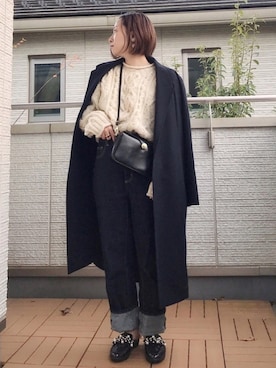 「バブーシュ」｜「アイテム（その他アウター）」を使った、Kay-teeeさん（レディース・150cm）の秋コーディネート