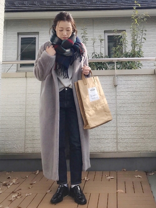 Kay Teee Rouge Vifのムートンコートを使ったコーディネート Wear