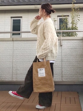 「Aura（アウラ）のアイテム」を使った、Kay-teeeさん（レディース・150cm）の冬コーディネート