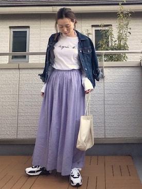 「平成最後のWEARISTAセンバツ」｜「アイテム（アクセサリー）」を使った、Kay-teeeさん（レディース・150cm）の春コーディネート
