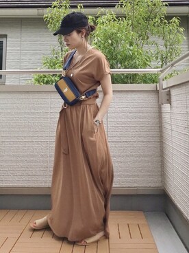 「petitcro（プティクロ）のpetitcro  ワイドバングル PCKB1901001（バングル/リストバンド）」を使った、Kay-teeeさん（レディース・150cm）の夏コーディネート