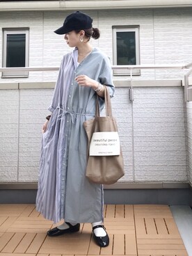 「SVEC（シュベック）のカンフーシューズ kung fu Shoes / ストラップパンプス（バレエシューズ）」を使った、Kay-teeeさん（レディース・150cm）の秋コーディネート