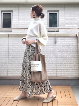 「corners」｜「アイテム（腕時計）」を使った、Kay-teeeさん（レディース・150cm）の秋コーディネート