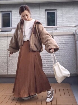 「pairpair」｜「アイテム（ブルゾン）」を使った、Kay-teeeさん（レディース・150cm）の秋コーディネート