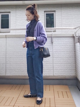 「SVEC（シュベック）のカンフーシューズ kung fu Shoes / ストラップパンプス（バレエシューズ）」を使った、Kay-teeeさん（レディース・150cm）の秋コーディネート