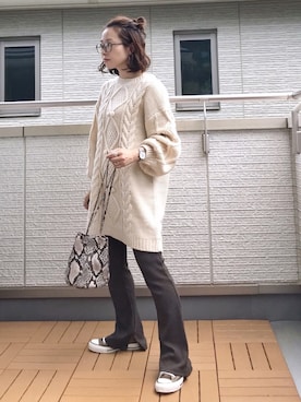 「corners」｜「アイテム（腕時計）」を使った、Kay-teeeさん（レディース・150cm）の秋コーディネート