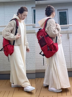 「やっぱりストリートが好き」｜「アイテム（アクセサリー）」を使った、Kay-teeeさん（レディース・150cm）の秋コーディネート