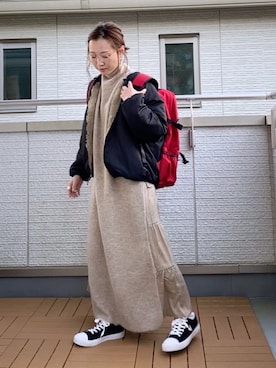 「Guess Jeans 」｜「アイテム（ブルゾン）」を使った、Kay-teeeさん（レディース・150cm）の秋コーディネート