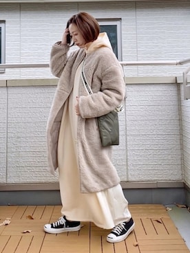「NOLLEY’S（ノーリーズ）のアイテム（その他アウター）」を使った、Kay-teeeさん（レディース・150cm）の冬コーディネート