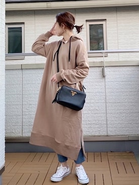 「Happy John（ハッピージョン）のアイテム（ワンピース/ドレス）」を使った、Kay-teeeさん（レディース・150cm）の冬コーディネート