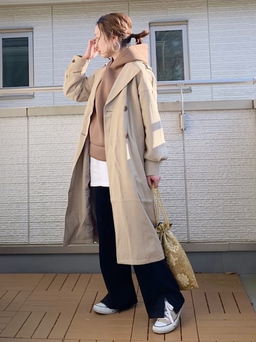 Kay Teee Ambre Neigeのトレンチコートを使ったコーディネート Wear