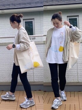 「DHOLIC（ディーホリック）のアイテム（その他アウター）」を使った、Kay-teeeさん（レディース・150cm）の春コーディネート