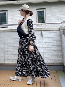 「corners」｜「アイテム（腕時計）」を使った、Kay-teeeさん（レディース・150cm）の春コーディネート