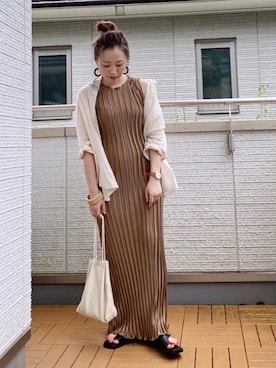 「La-gemme」｜「アイテム（腕時計）」を使った、Kay-teeeさん（レディース・150cm）の夏コーディネート