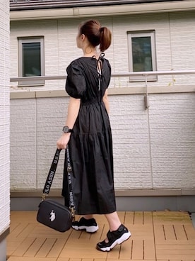 「FEKETE（フェケテ）のアイテム（ワンピース/ドレス）」を使った、Kay-teeeさん（レディース・150cm）の夏コーディネート