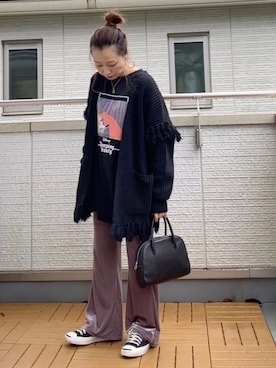 「INNOCENT BLUE（イノセントブルー）のアイテム」を使った、Kay-teeeさん（レディース・150cm）の秋コーディネート