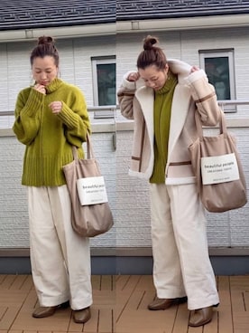 「AMERICAN HOLIC」｜「アイテム（トップス）」を使った、Kay-teeeさん（レディース・150cm）の秋コーディネート