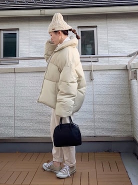 「FEKETE（フェケテ）のアイテム（ジャケット/アウター）」を使った、Kay-teeeさん（レディース・150cm）の秋コーディネート