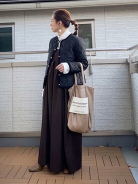「URBAN RESEARCH ROSSO」｜「アイテム（ダウンジャケット/コート）」を使った、Kay-teeeさん（レディース・150cm）の秋コーディネート