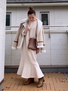 「マーメイドライン」｜「アイテム（ブルゾン）」を使った、Kay-teeeさん（レディース・150cm）の秋コーディネート