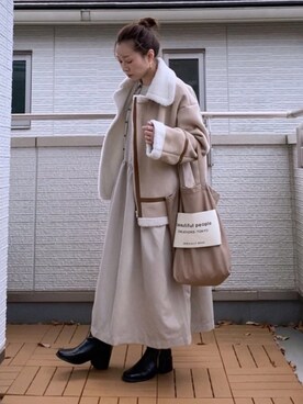 「sakishimatokyo」｜「アイテム（ブーツ）」を使った、Kay-teeeさん（レディース・150cm）の秋コーディネート