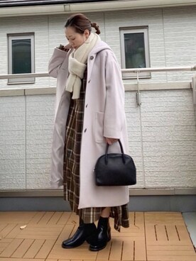 「sakishimatokyo」｜「アイテム（その他アウター）」を使った、Kay-teeeさん（レディース・150cm）の冬コーディネート