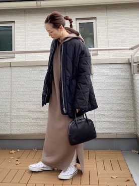 「DHOLIC STYLE（ディーホリックスタイル）のアイテム（その他アウター）」を使った、Kay-teeeさん（レディース・150cm）の冬コーディネート