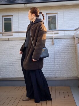 「La-gemme」｜「アイテム（その他アウター）」を使った、Kay-teeeさん（レディース・150cm）の冬コーディネート