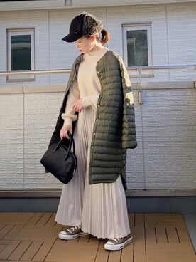 「sakishimatokyo」｜「アイテム（キャップ）」を使った、Kay-teeeさん（レディース・150cm）の冬コーディネート