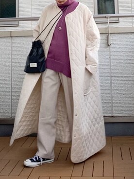 「Libra Cue（リブラ キュー）のアイテム（その他アウター）」を使った、Kay-teeeさん（レディース・150cm）の冬コーディネート
