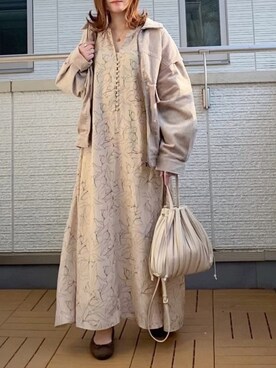 「w closet」｜「アイテム（その他アウター）」を使った、Kay-teeeさん（レディース・150cm）の冬コーディネート