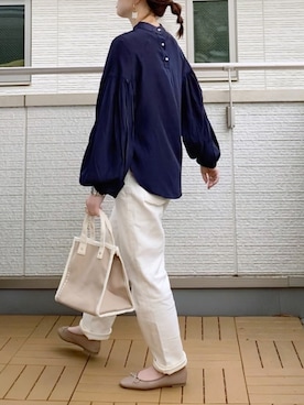「sakishimatokyo」｜「アイテム（バレエシューズ）」を使った、Kay-teeeさん（レディース・150cm）の春コーディネート