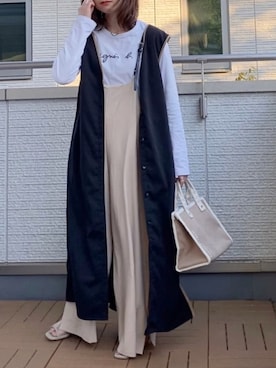 「Happy John（ハッピージョン）のアイテム（ワンピース/ドレス）」を使った、Kay-teeeさん（レディース・150cm）の春コーディネート
