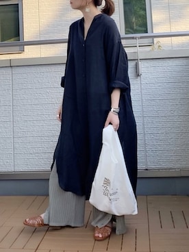 「sakishimatokyo（サキシマトーキョー）のアイテム（パンツ）」を使った、Kay-teeeさん（レディース・150cm）の春コーディネート