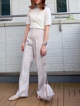 「coen by SIZU（コーエンバイシズ）のアイテム」を使った、Kay-teeeさん（レディース・150cm）の夏コーディネート