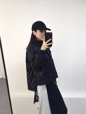 「alexanderwang（アレキサンダーワン）のアイテム（ワンピース/ドレス）」を使った、邢星さん（レディース・173cm）の秋コーディネート