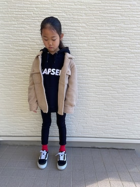 ちこねこあこさん（キッズ・123cm）の冬コーディネート