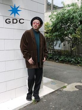 GDCTOKYO-MAH-bow-さんの「WOOL BIG BERRET」を使ったコーディネート