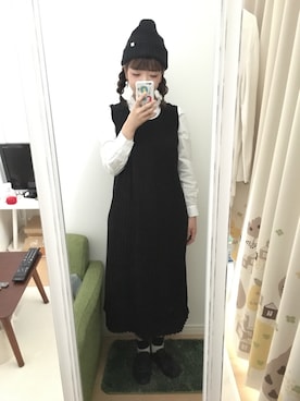 「chambre de charme（シャンブルドゥシャーム）のアイテム（ワンピース）」を使った、Tomo*さん（レディース・153cm）の春コーディネート