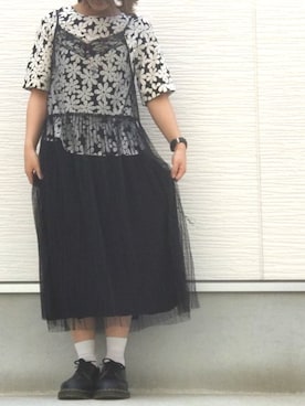 「w closet」｜「アイテム（その他シューズ）」を使った、Tomo*さん（レディース・153cm）の春コーディネート