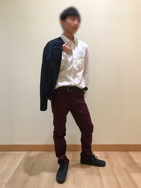 「EDWIN（エドウィン）のアイテム（その他）」を使った、わたあめさん（メンズ・170cm）の冬コーディネート