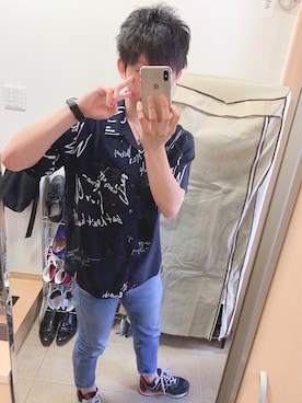 「ユニオンステーション」｜「アイテム（アクセサリー）」を使った、わたあめさん（メンズ・170cm）の夏コーディネート