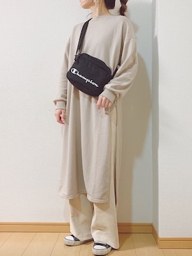 「moment+」｜「アイテム（ワンピース/ドレス）」を使った、takamiさん（レディース・159cm）の冬コーディネート