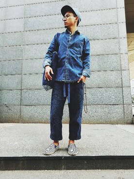 「ESPRIT（エスプリ）のアイテム」を使った、格子乱七八糟さん（メンズ・173cm）の秋コーディネート