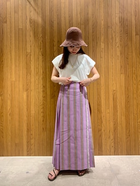 「O'NEIL OF DUBLIN」｜さかもとさん（レディース・154cm）の春コーディネート