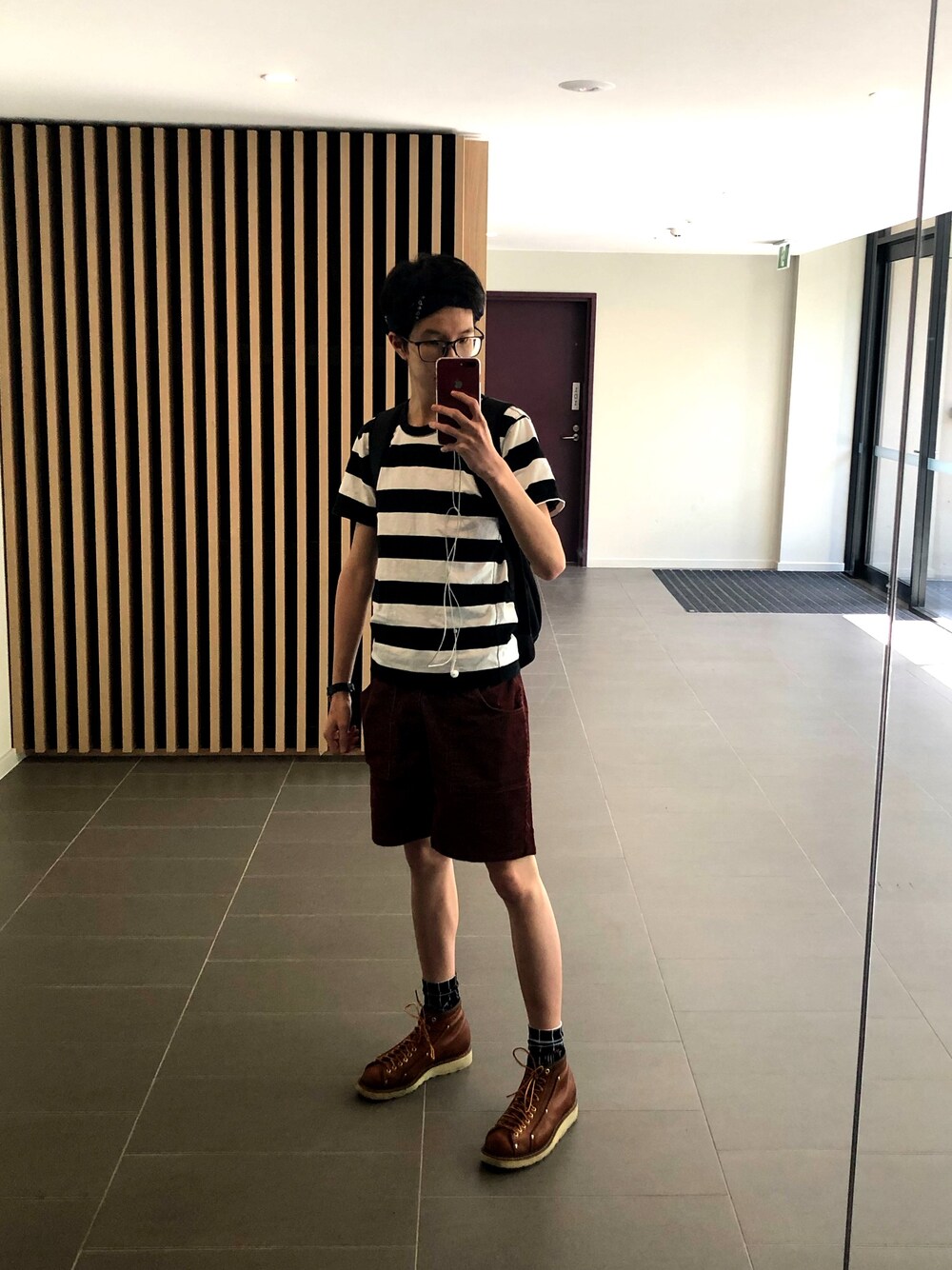 「VINTAGE」｜「The Flat Headのアイテム（Tシャツ/カットソー、ホワイト系）」を使った、megaRandyさん（メンズ・178cm）の冬コーディネートの1枚目の写真