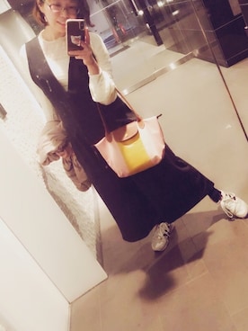 「haco!（ハコ）のアイテム（オールインワン・サロペット）」を使った、日向夏えりこさん（レディース・154cm）の夏コーディネート